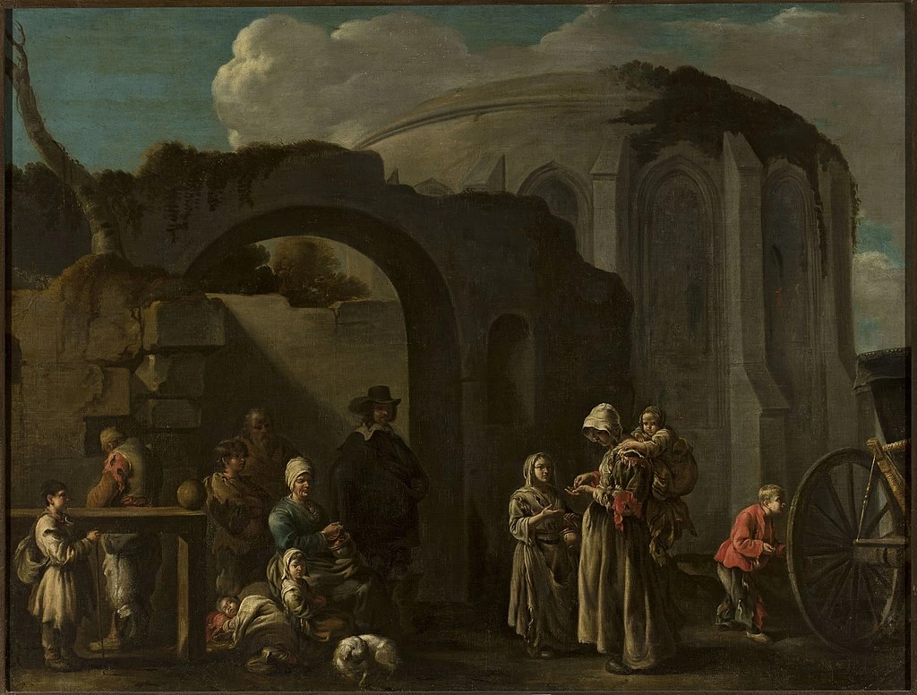 Famiglia di mendicanti tra le rovine - Museo Nazionale di Varsavia